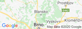 Blansko map